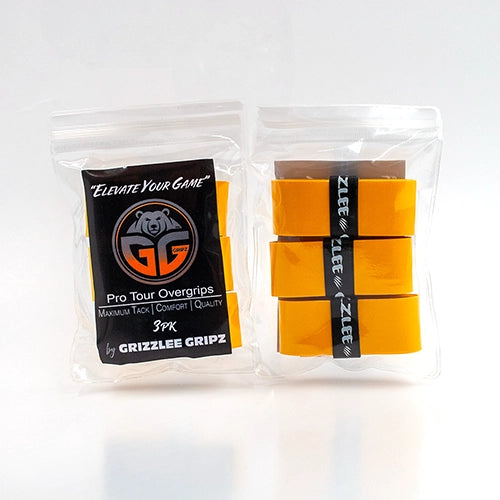 3 grip packs by Grizzlee Gripz made with premium materials. Used by top pros in pickleball - Premium Pickleball Overgrip by Grizzlee Gripz
