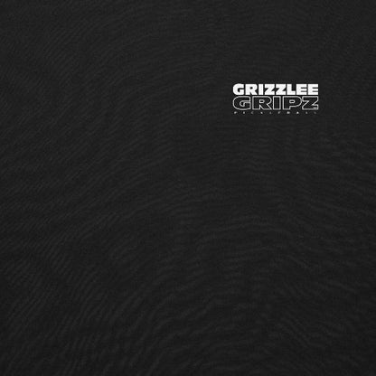 up close picture of grizzlee gripz branding on the right side 