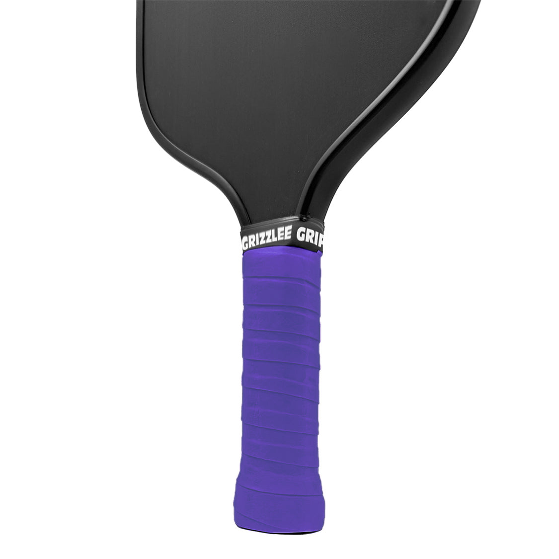 profile of a grizzlee gripz dark purple overgrip wrapped on a paddle handle  - Premium Pickleball Overgrip by Grizzlee Gripz