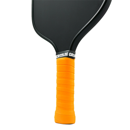 Enhance your paddle with Grizzlee Gripz Neon Orange Pro Tour overgrip for control and style. - Premium Pickleball Overgrip by Grizzlee Gripz