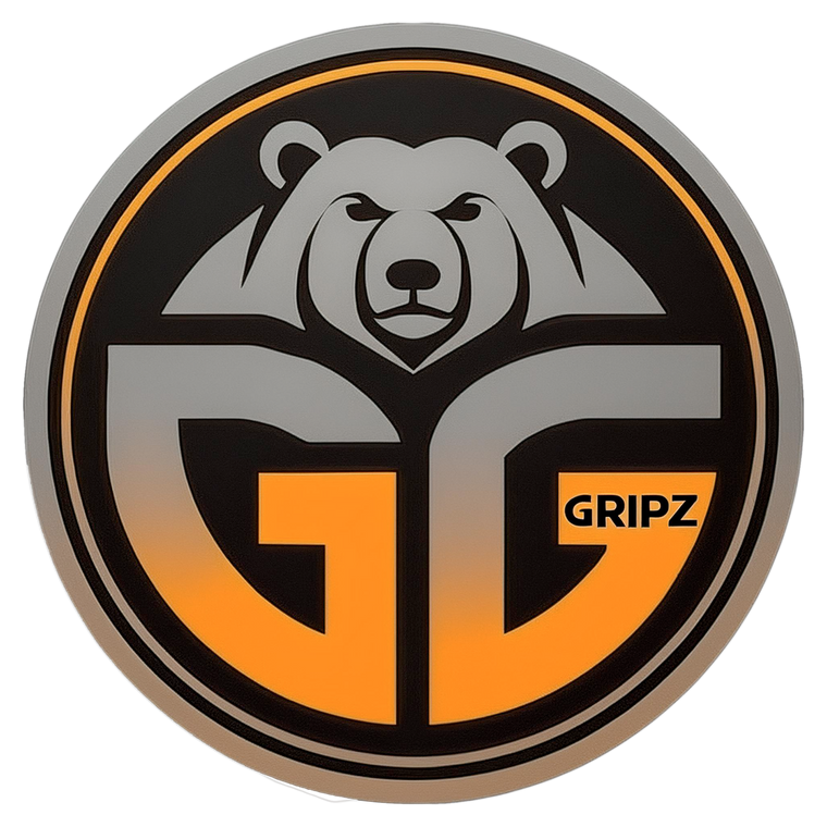 favicon logo for grizzlee gripz grey and orange ambient color