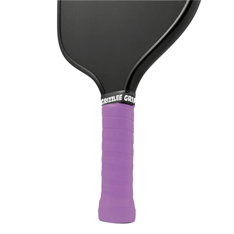 Premium tacky light purple pickleball grip for competitive performance and sweat resistance.