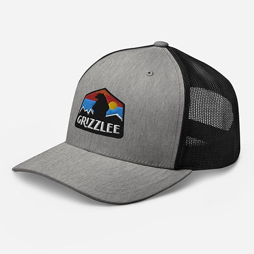 retro trucker hat badge grizzlee gripz logo for on and off the court- 2025 - Premium Pickleball Overgrip by Grizzlee Gripz