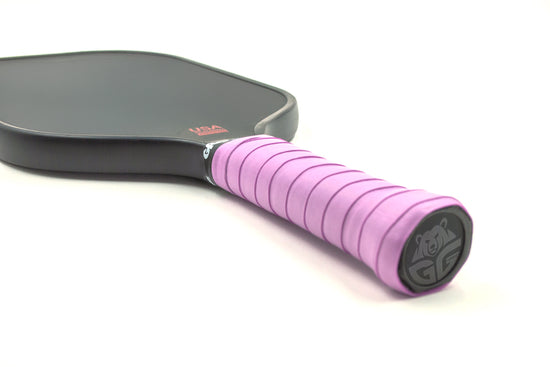 pickleball paddle wrapped with light purple grizzlee gripz overgrip - performance you can count on - Premium Pickleball Overgrip by Grizzlee Gripz