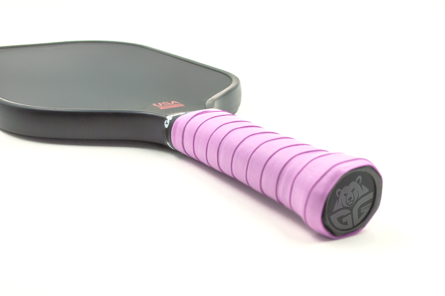 pickleball paddle wrapped with light purple grizzlee gripz overgrip - Premium Pickleball Overgrip by Grizzlee Gripz