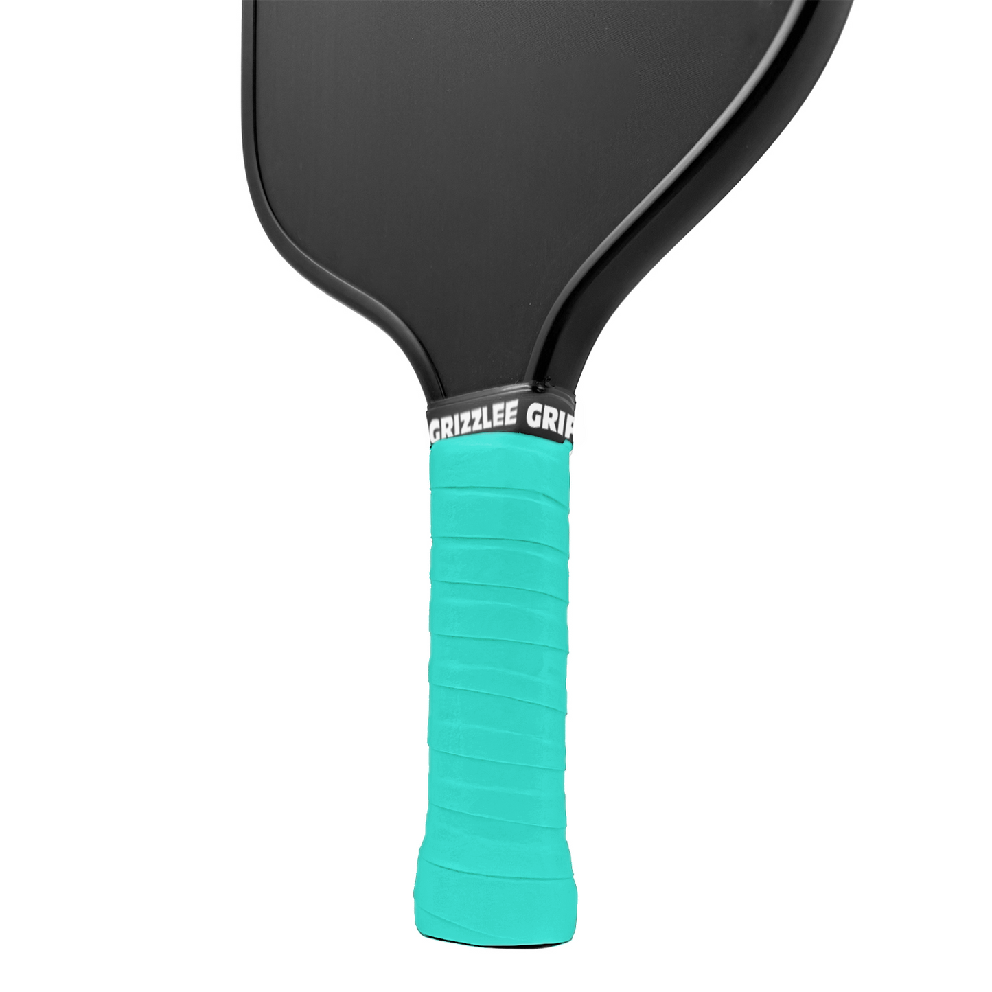 saphire green grizzlee gripz overgrips wrapped on a paddle - Premium Pickleball Overgrip by Grizzlee Gripz