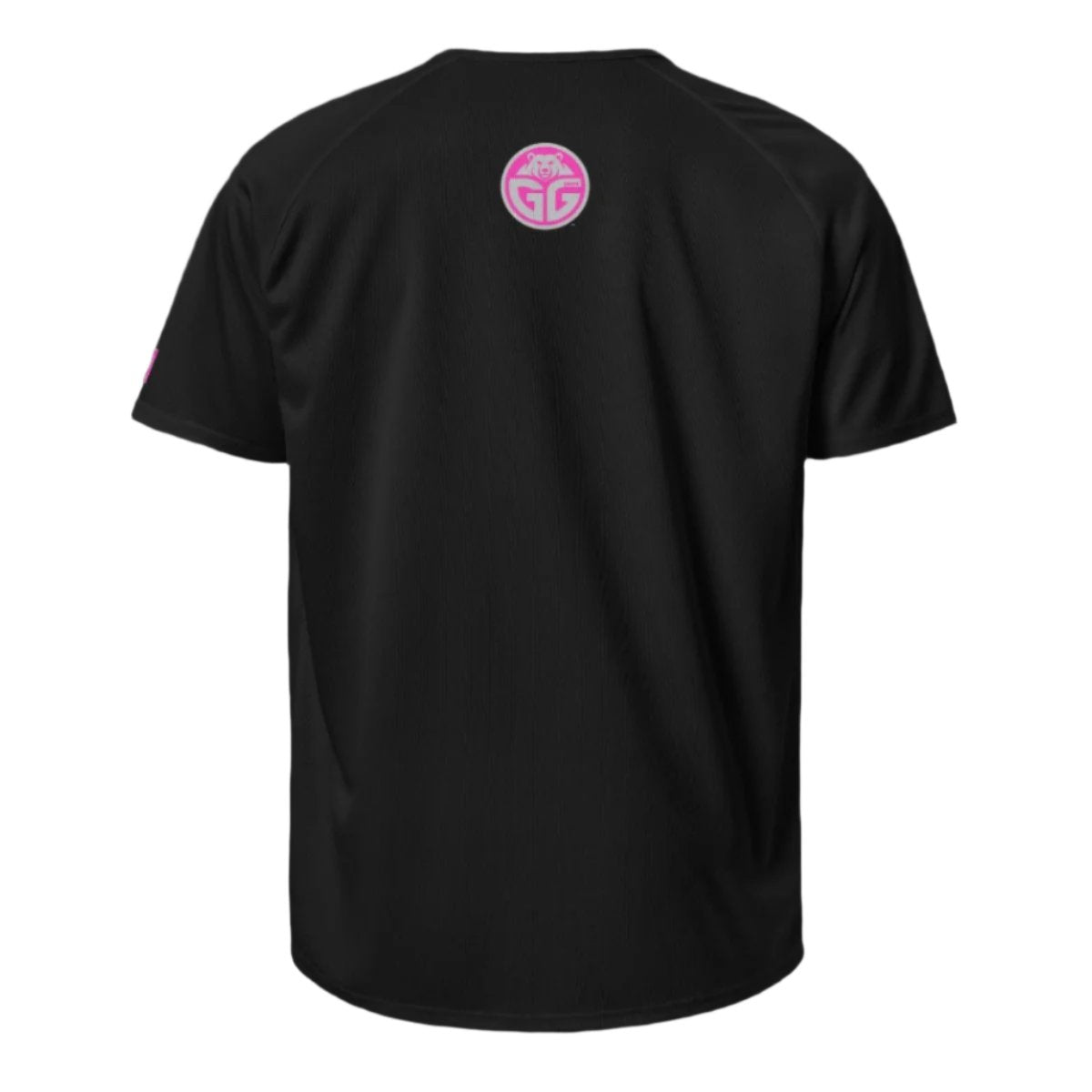 black court shirt back logo pink and grey - Premium Pickleball Overgrip by Grizzlee Gripz